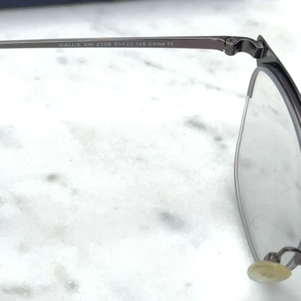 Warby Parker Wallis XW 2306 Carbon Semi-Rimless/Half-Rim Eyeglasses Frames Only